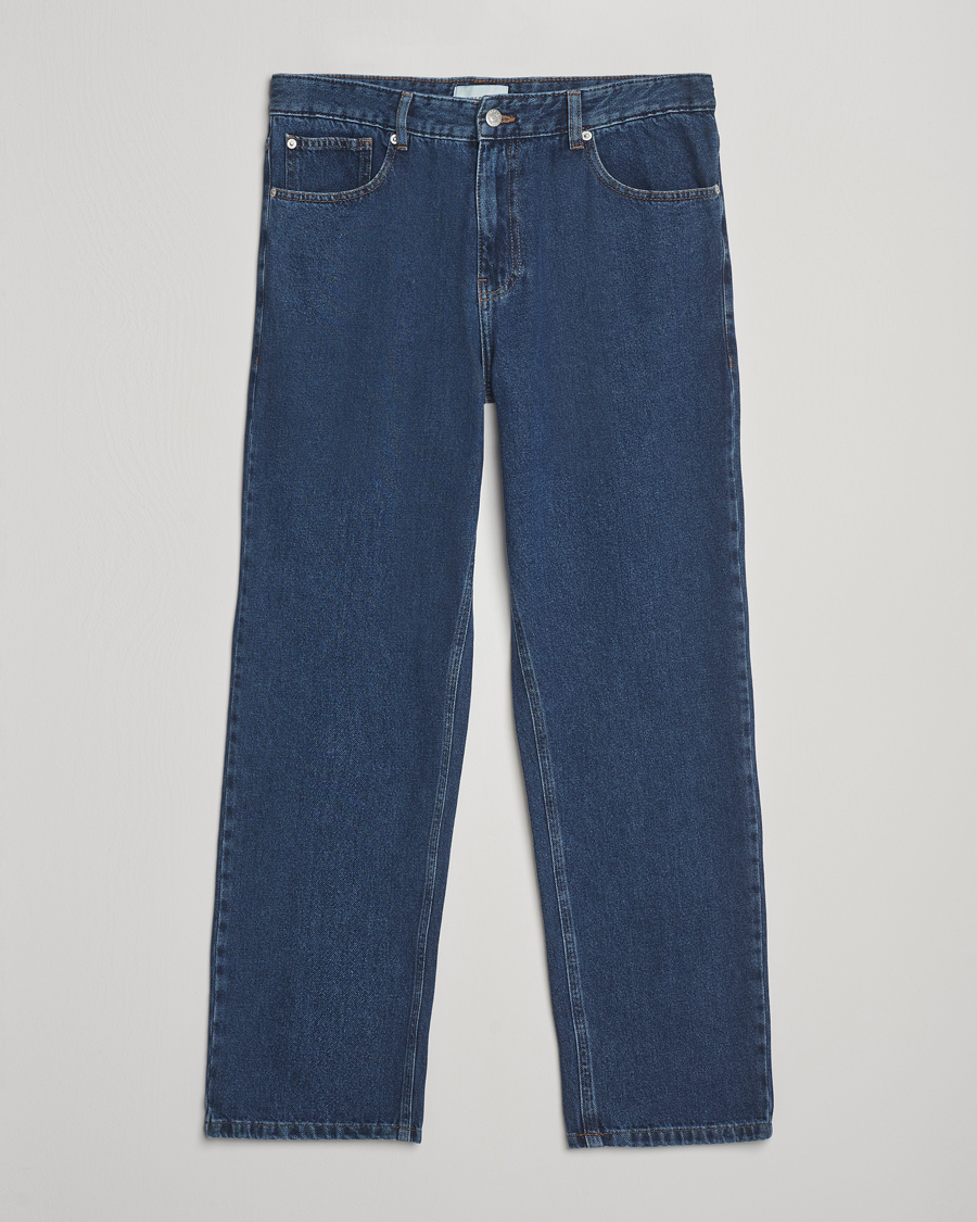 Heren | Jeans | LES DEUX | Ryder Washed Denim Jeans Medium Indigo Wash