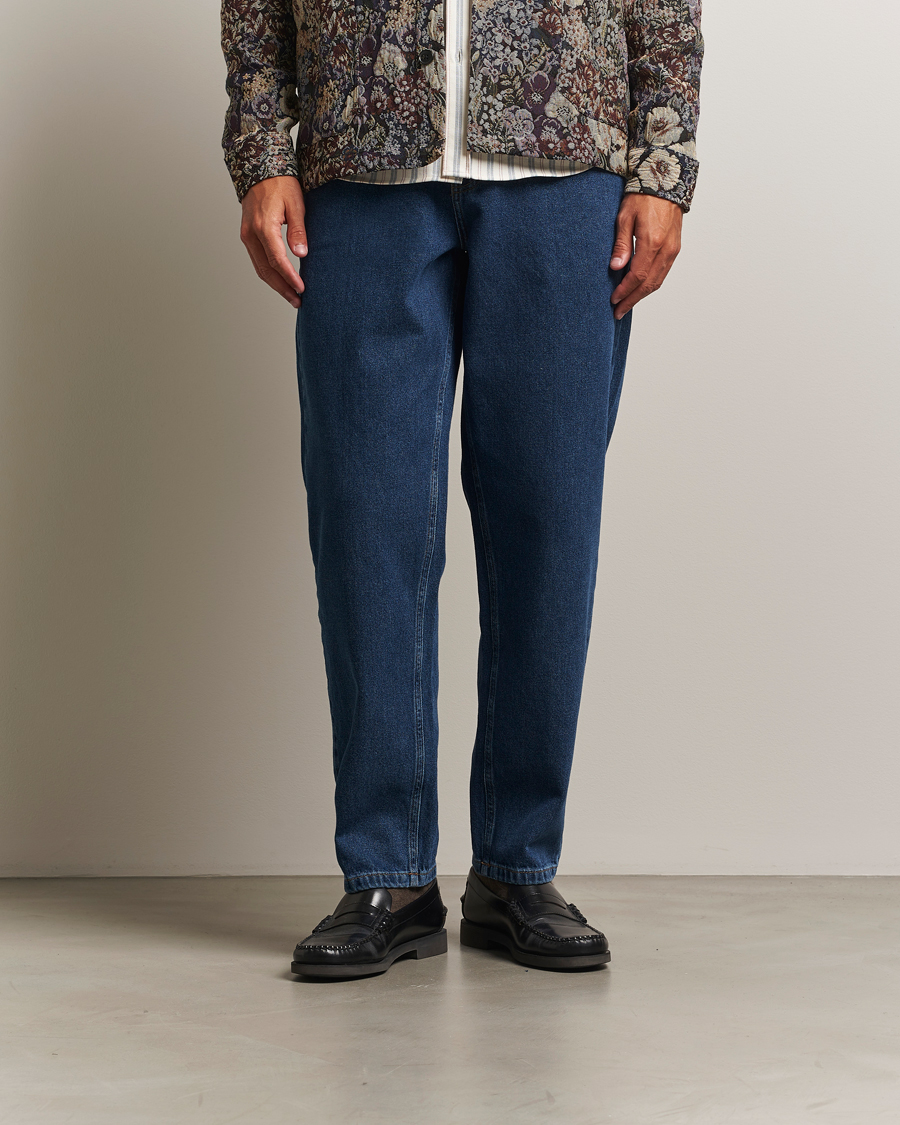 Heren | Jeans | LES DEUX | Ryder Washed Denim Jeans Medium Indigo Wash