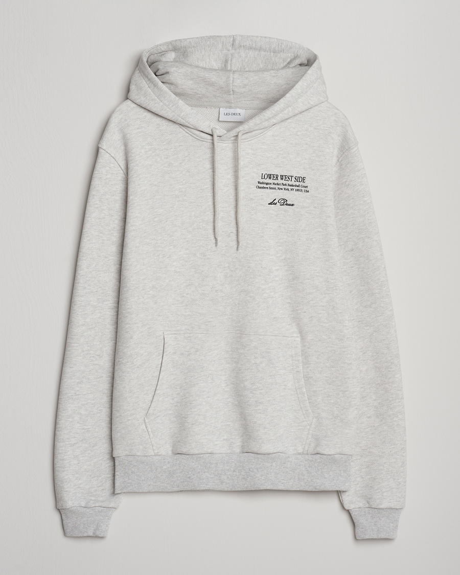 Heren | Truien | LES DEUX | West Side Hoodie Snow Melange