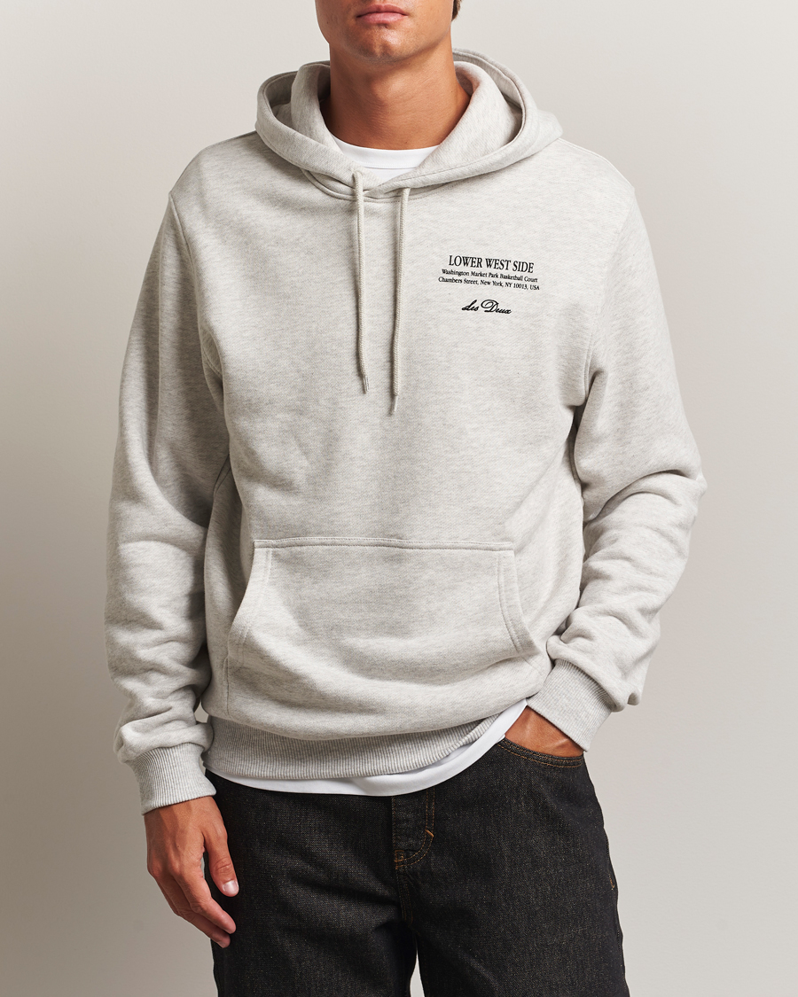 Heren | Truien | LES DEUX | West Side Hoodie Snow Melange