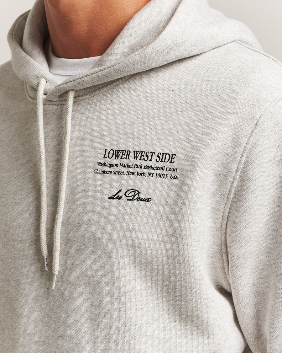 Heren | Truien | LES DEUX | West Side Hoodie Snow Melange