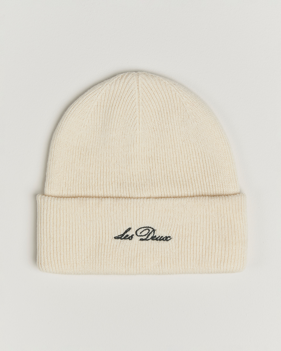 Heren | Mutsen | LES DEUX | Wayne Wool Beanie Ivory