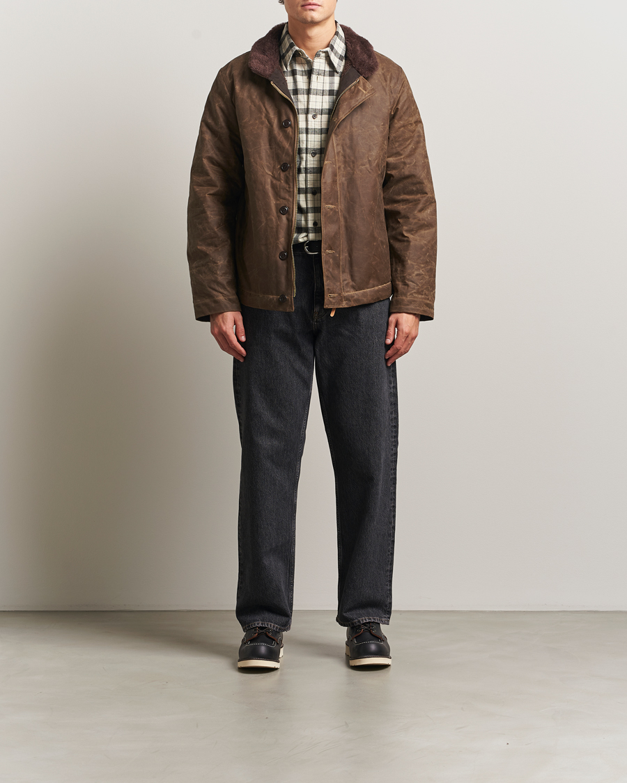 Heren | Jassen | Manifattura Ceccarelli | Deck Jacket Dark Tan