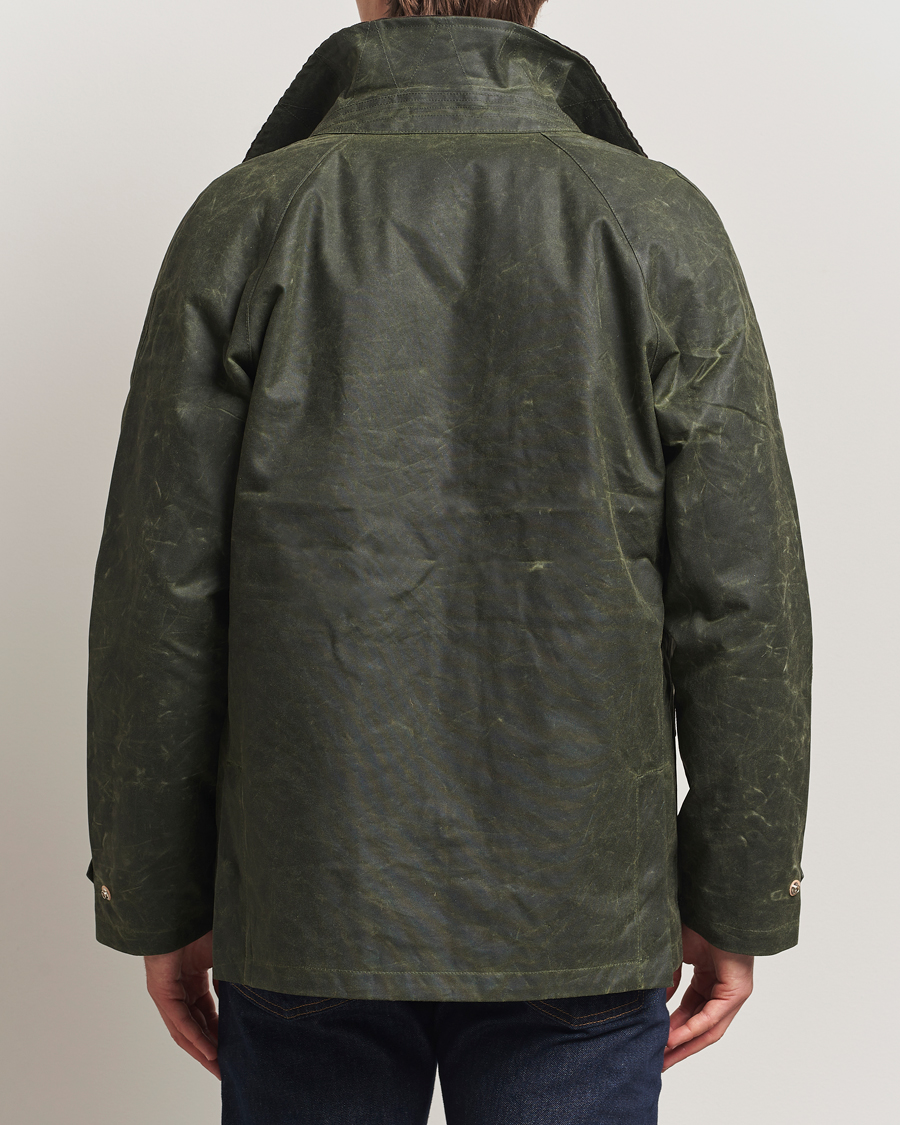 Heren | Jassen | Manifattura Ceccarelli | Rain Caban Wax Cloth Dark Green