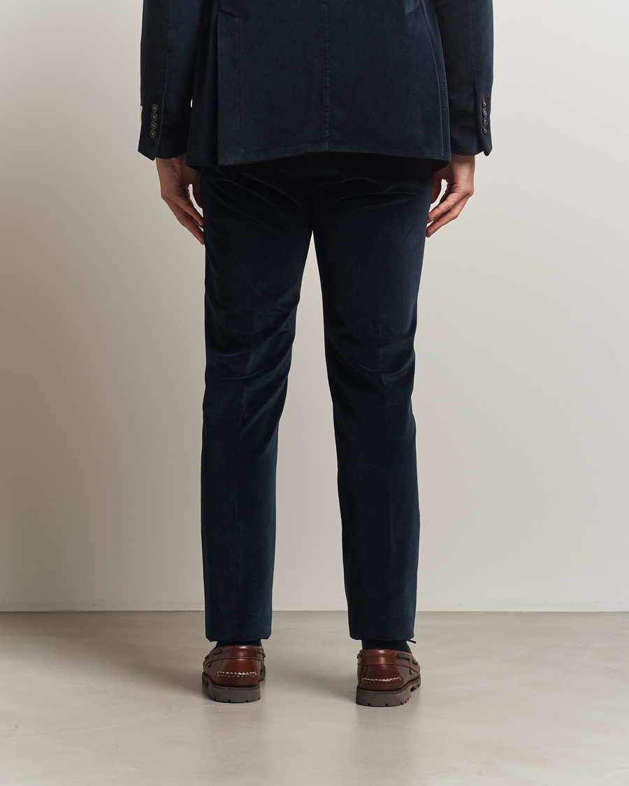 Heren | Broeken | Massimo Alba | Mauko Velvet Trousers Navy