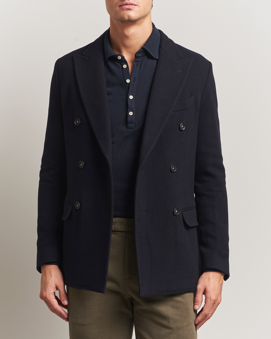Heren | Jassen | Massimo Alba | Cashmere Peacoat Navy