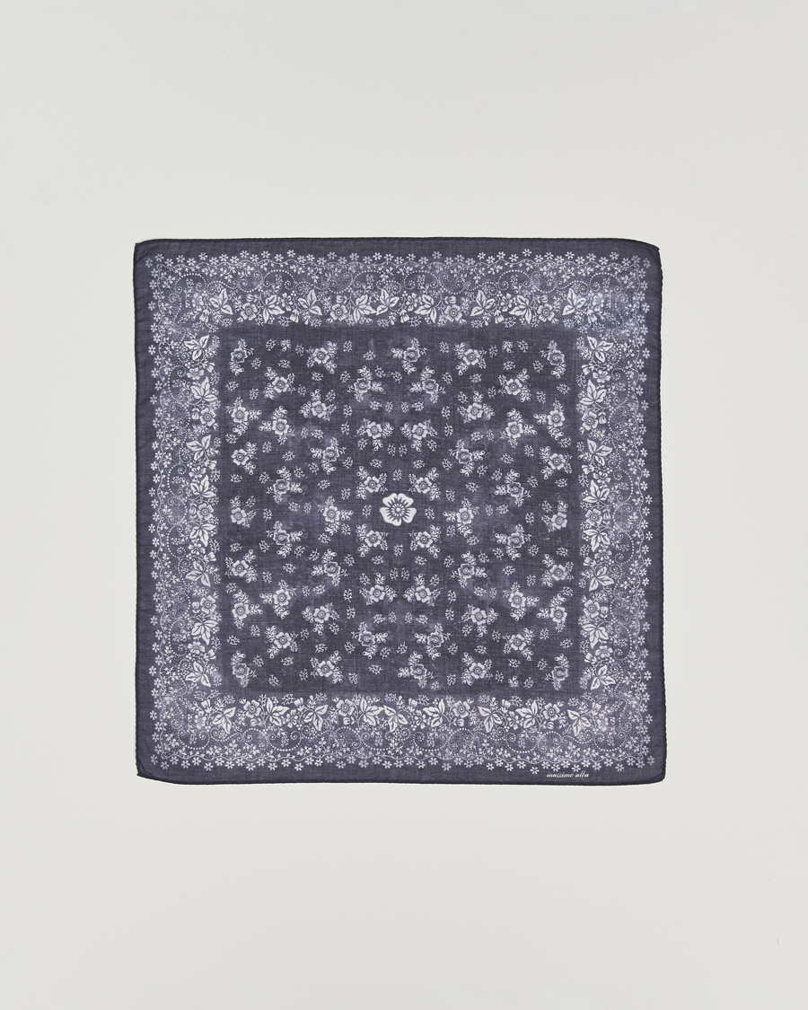 Heren | Pochets | Massimo Alba | Hanky Cotton Handkerchief Navy