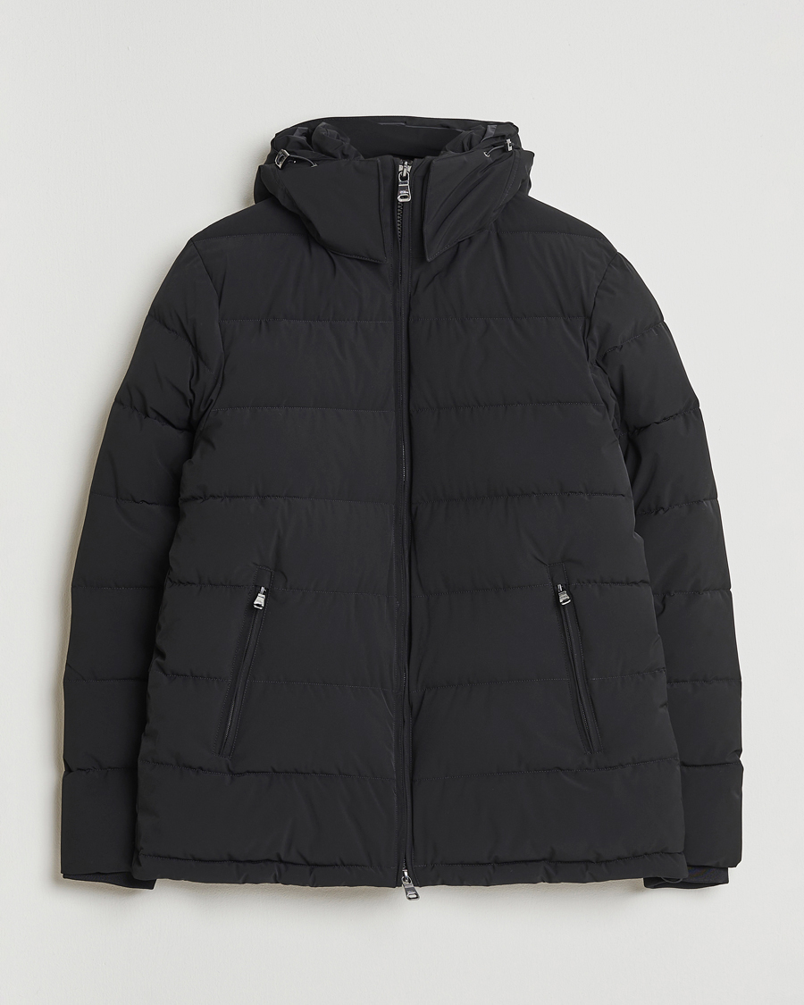 Heren | Jassen | Oscar Jacobson | Hooded Puffer Jacket Black