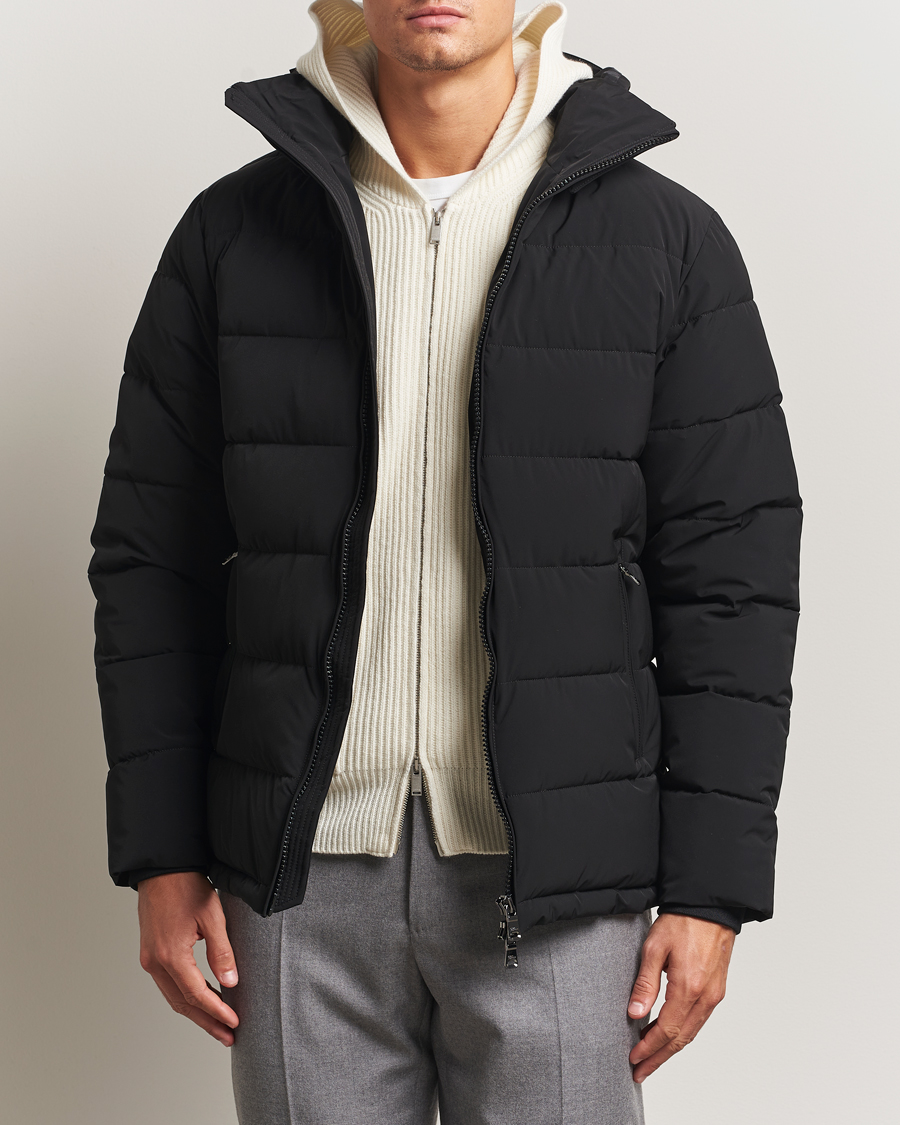 Heren | Jassen | Oscar Jacobson | Hooded Puffer Jacket Black