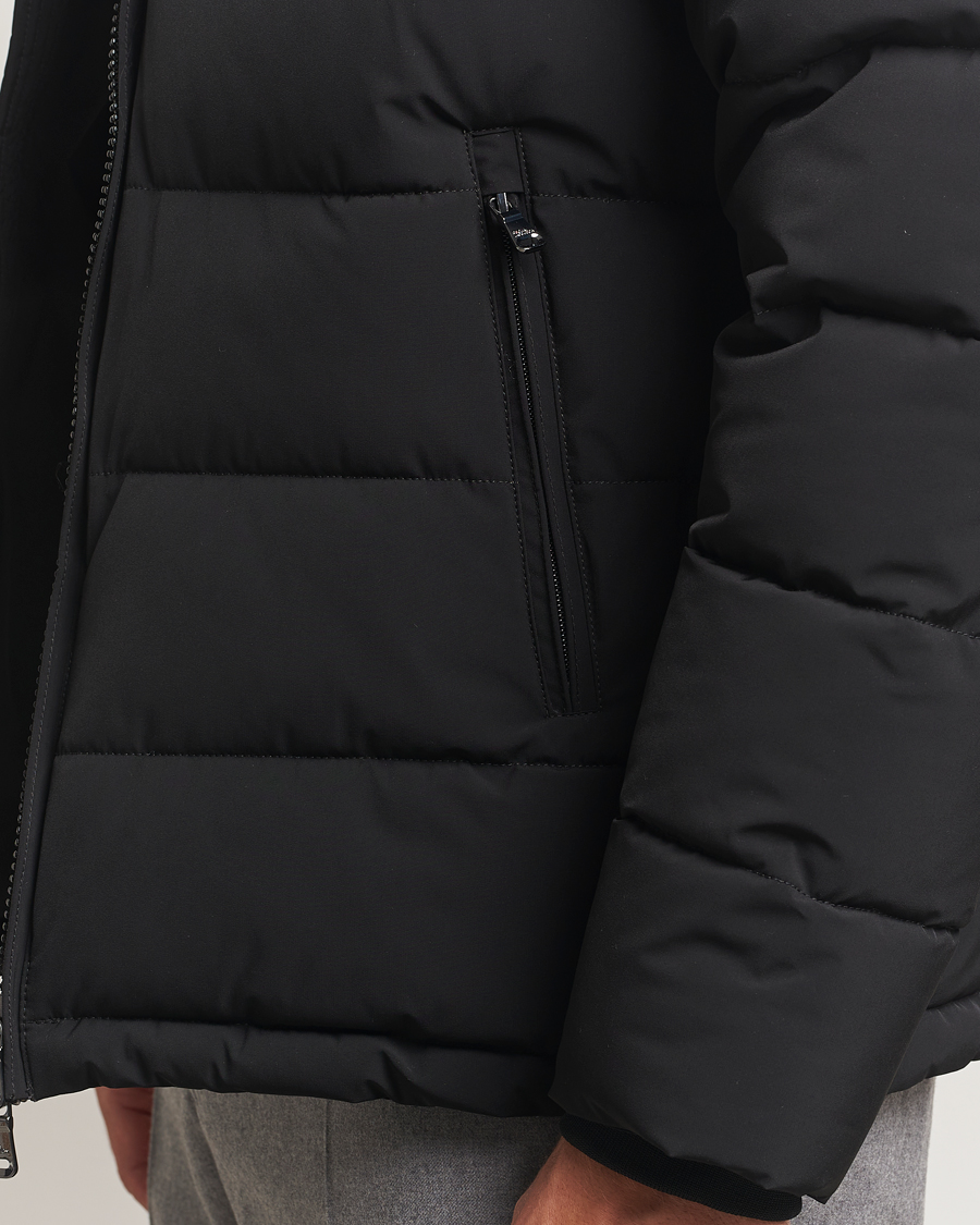 Heren | Jassen | Oscar Jacobson | Hooded Puffer Jacket Black