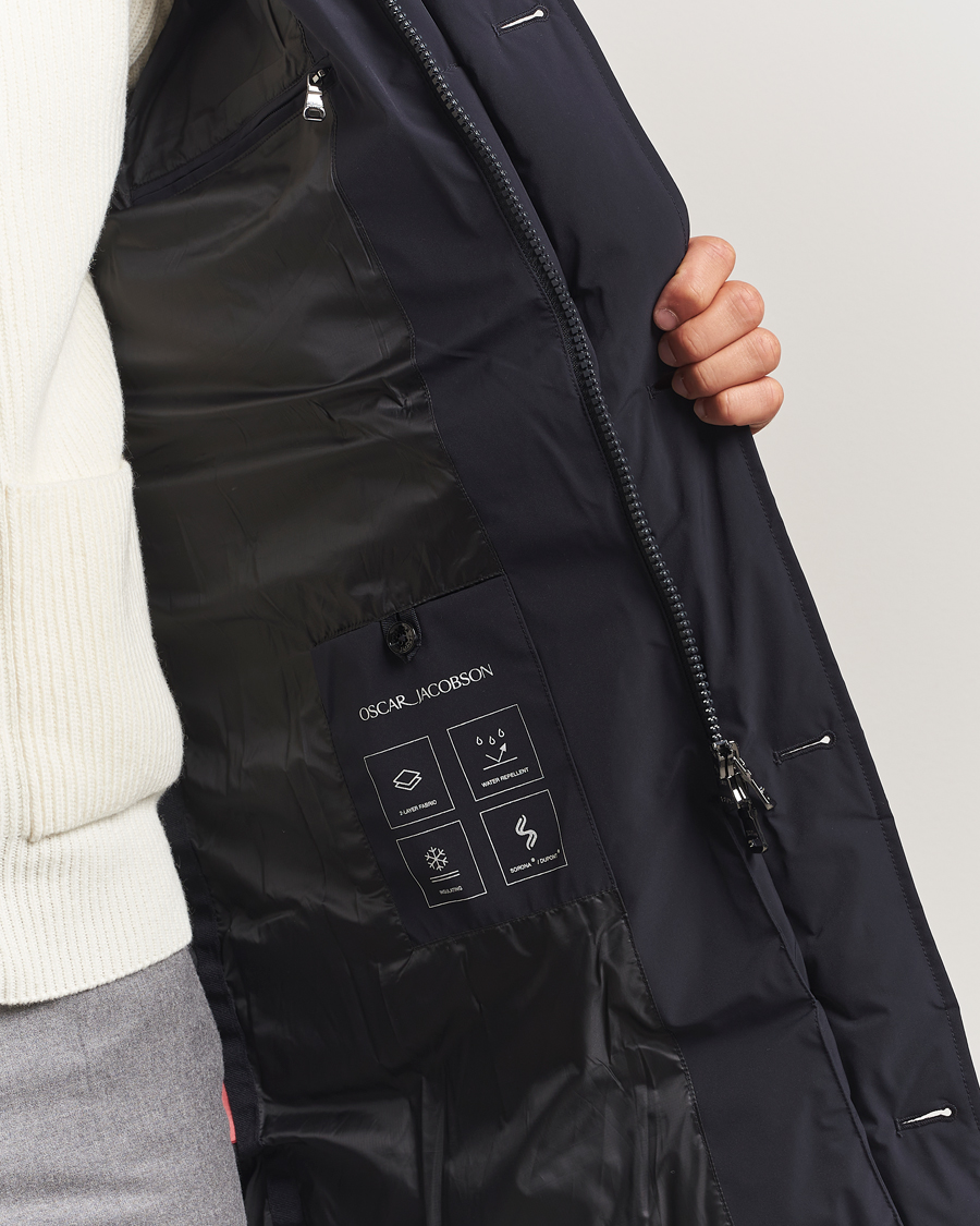 Heren | Jassen | Oscar Jacobson | Padded Parka Navy