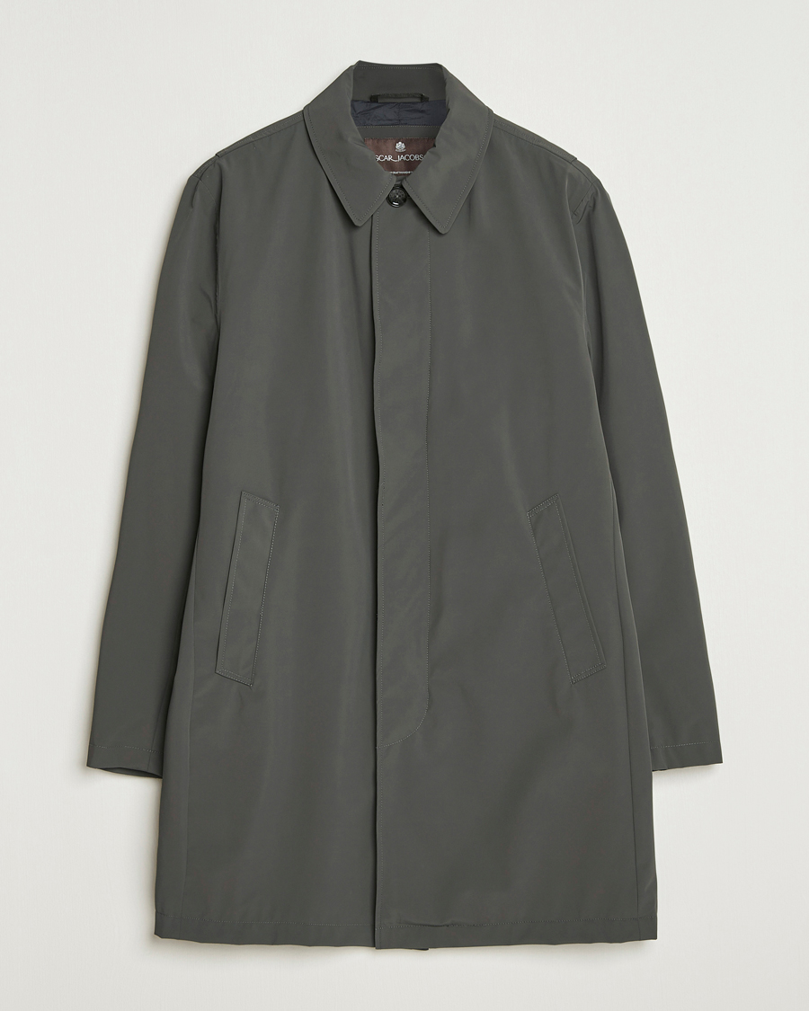 Heren | Jassen | Oscar Jacobson | Nylon Car Coat Olive