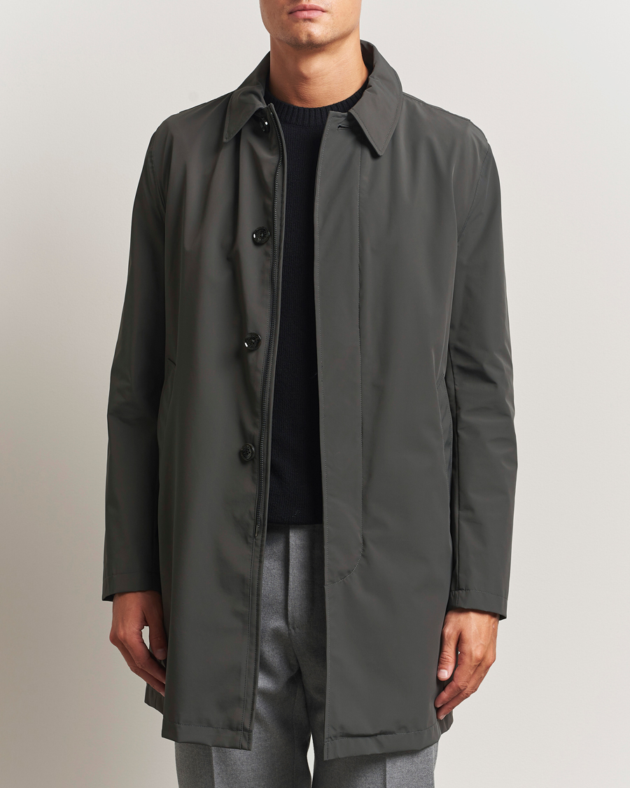Heren | Jassen | Oscar Jacobson | Nylon Car Coat Olive