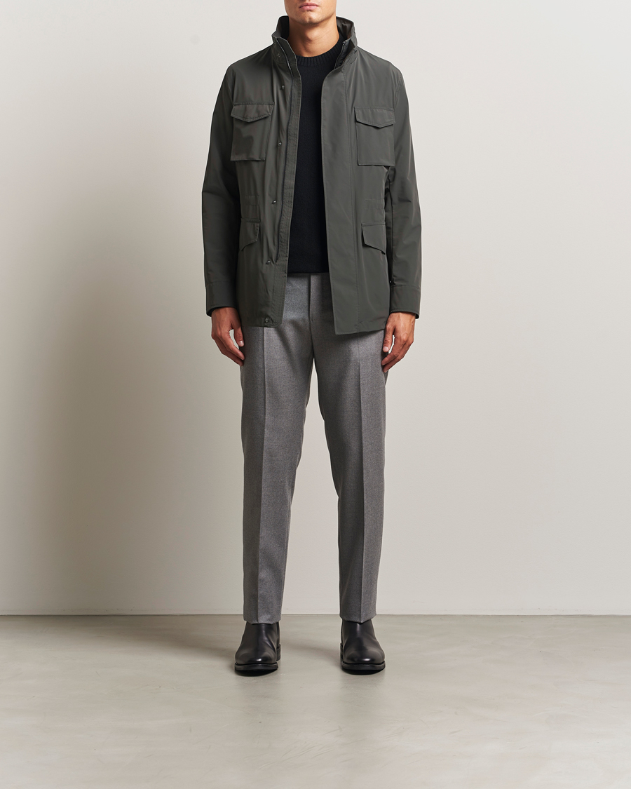 Heren | Jassen | Oscar Jacobson | M65 Nylon Field Jacket Olive