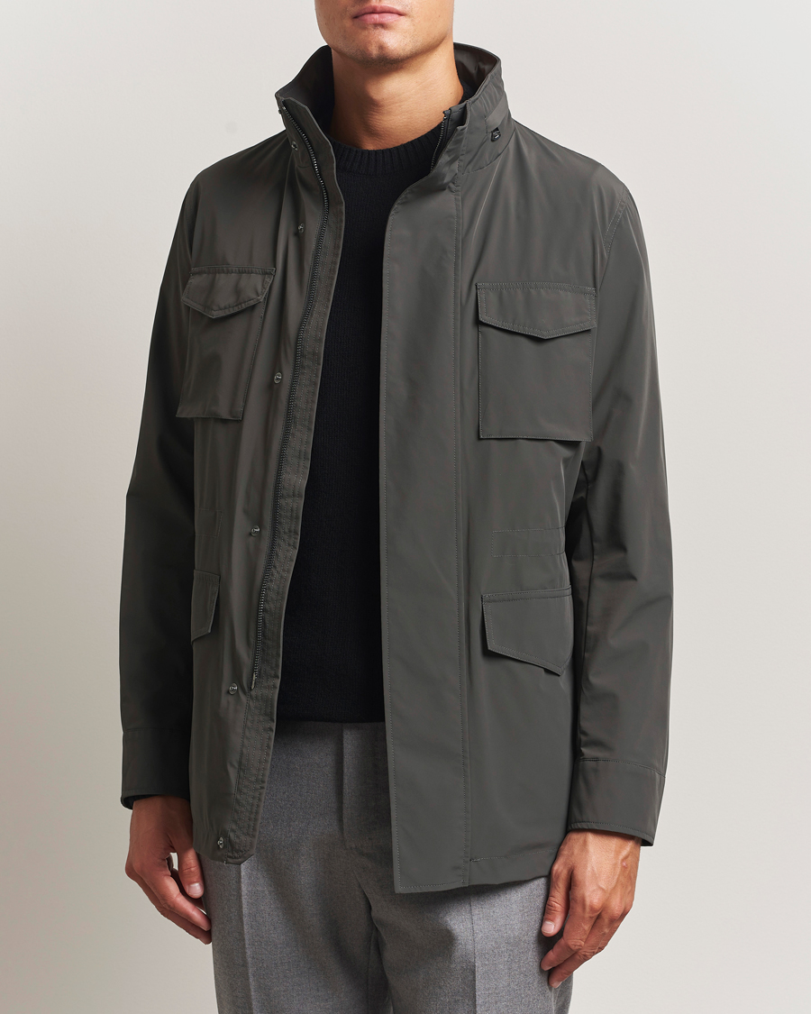 Heren | Jassen | Oscar Jacobson | M65 Nylon Field Jacket Olive