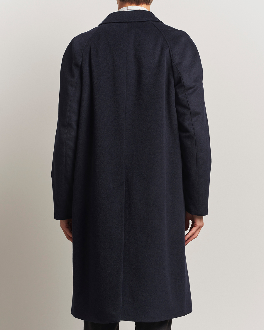 Heren | Jassen | Oscar Jacobson | Raglan Wool Coat Navy