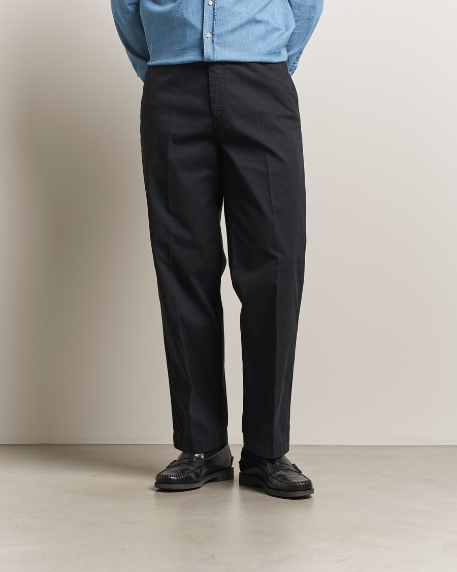 Heren | Broeken | Oscar Jacobson | Tanker Cotton Trousers Black