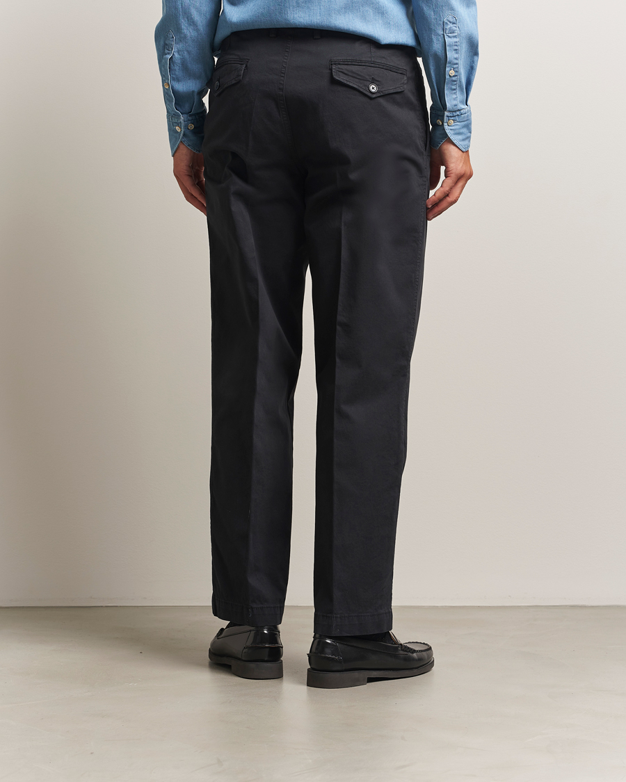 Heren | Broeken | Oscar Jacobson | Tanker Cotton Trousers Black