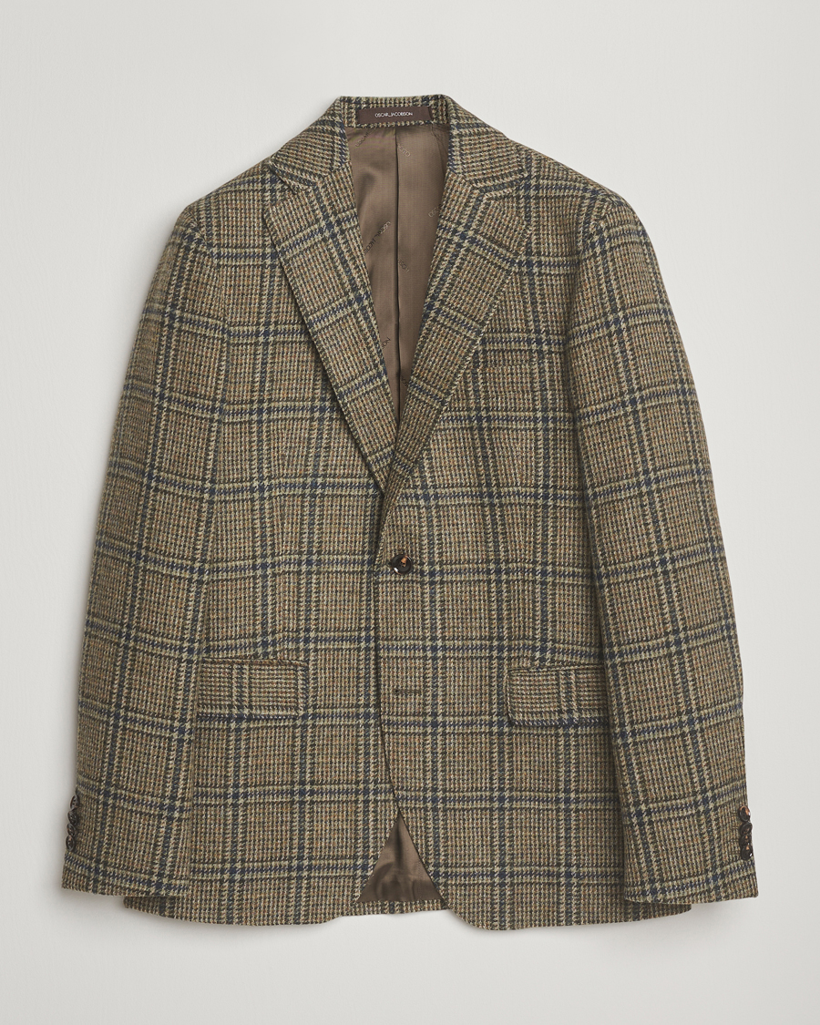 Heren | Blazers | Oscar Jacobson | Fogerty Moon Tweed Blazer Green
