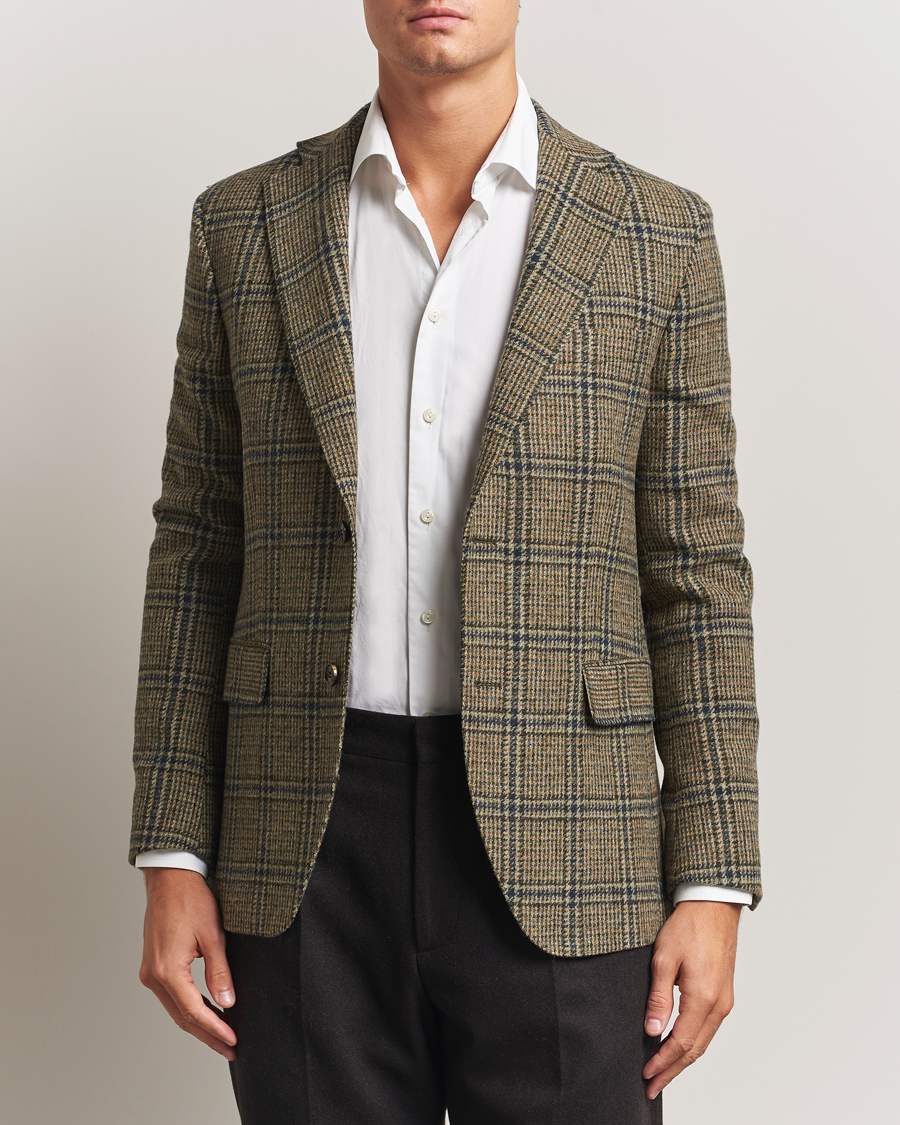 Heren | Blazers | Oscar Jacobson | Fogerty Moon Tweed Blazer Green