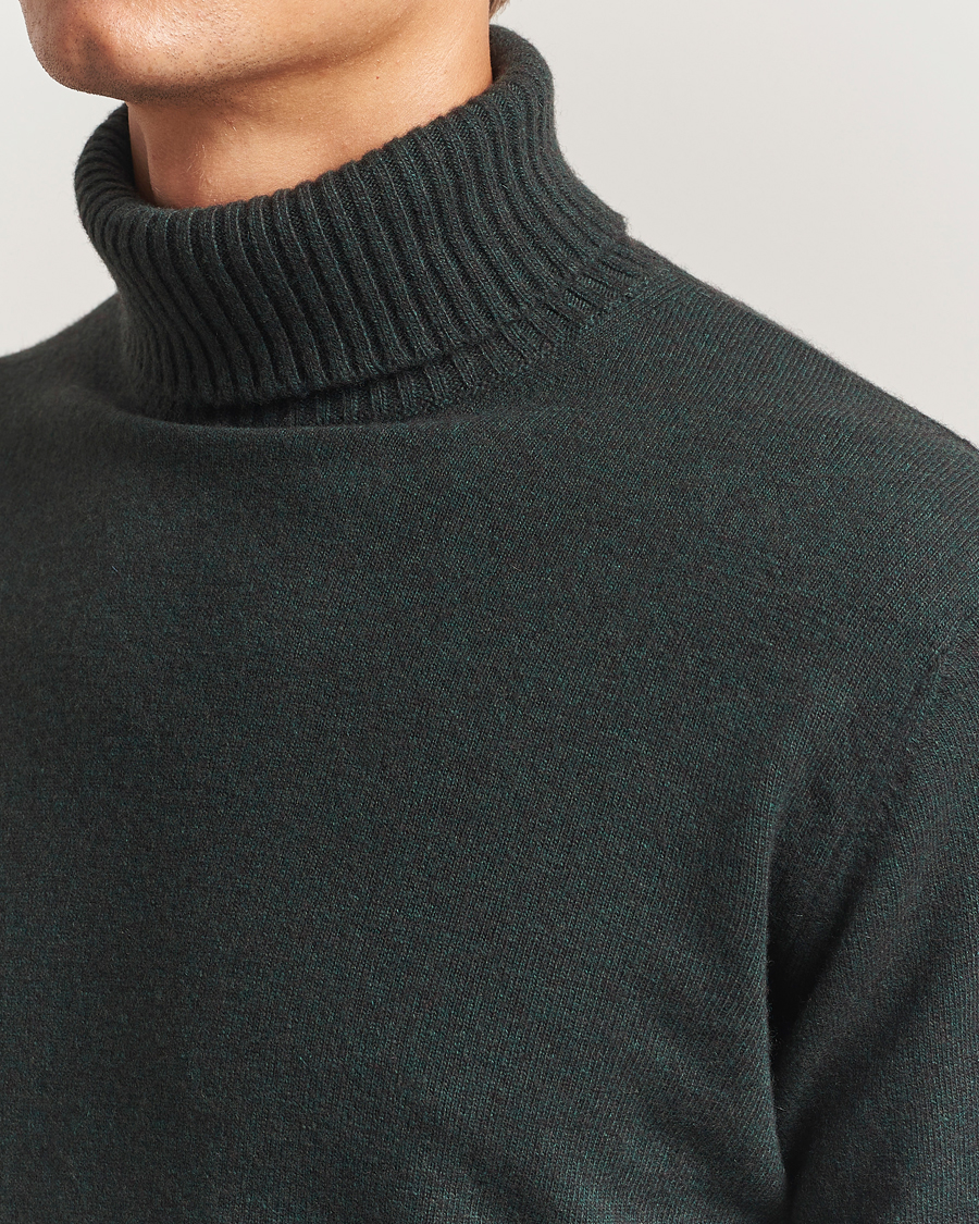 Heren | Truien | Oscar Jacobson | Salim Wool/Cashmere Rollneck Green