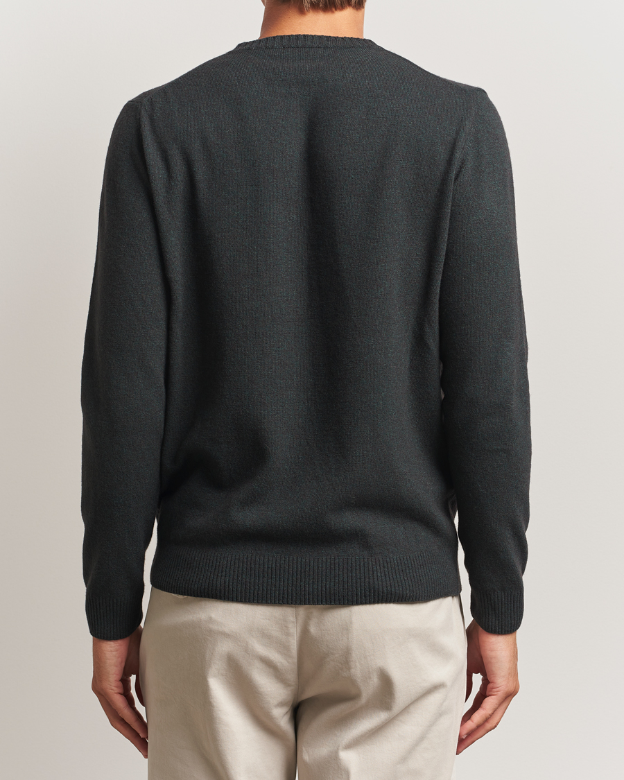 Heren | Truien | Oscar Jacobson | Valter Wool/Cashmere Round Neck Green