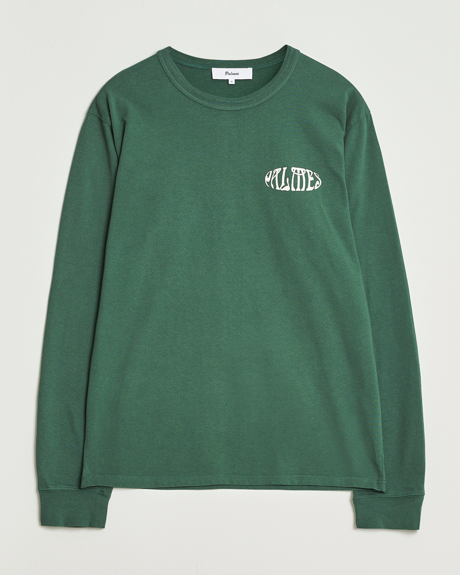 Heren | T-shirts | Palmes | Angels Long Sleeve T-Shirt Dark Green