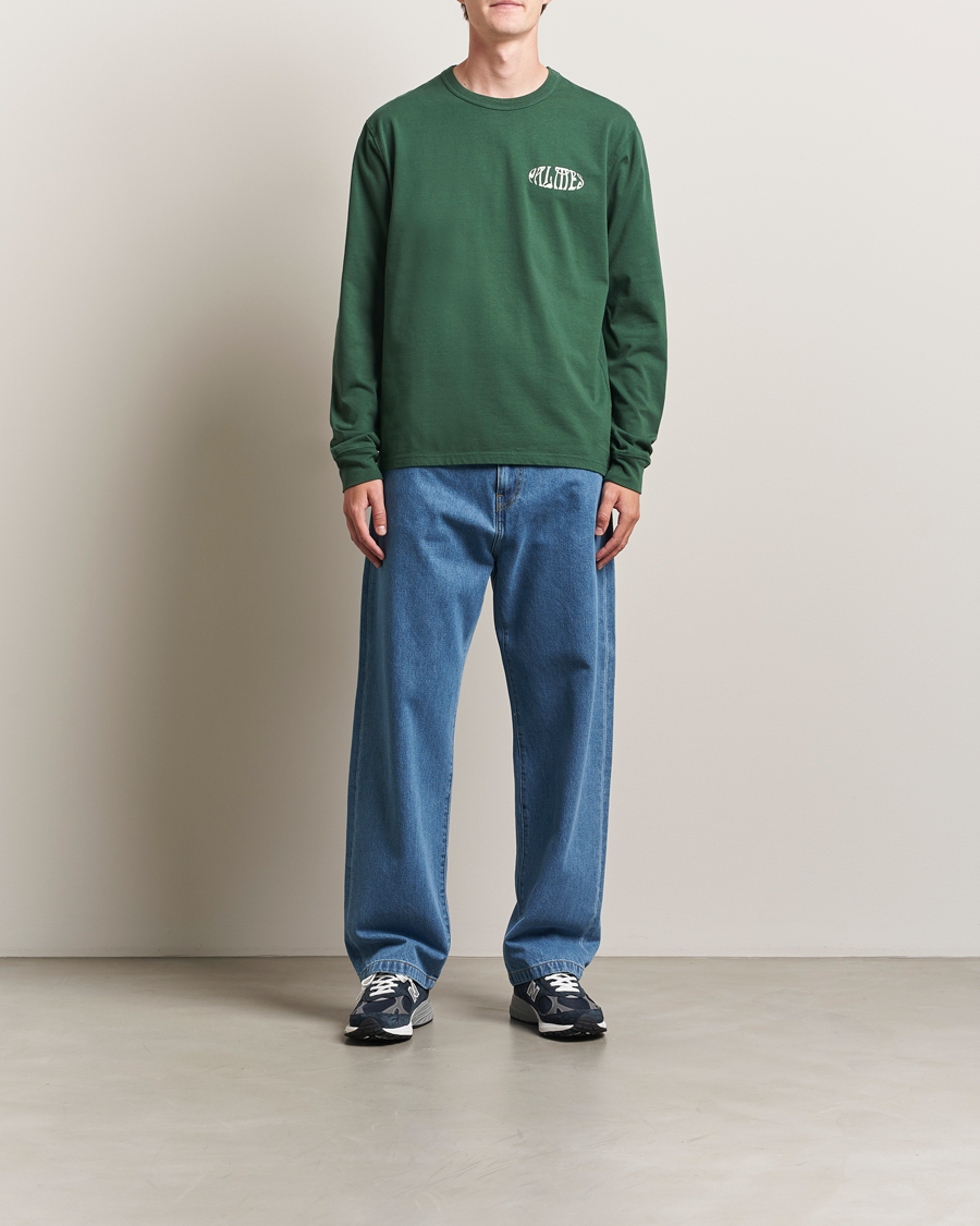 Heren | T-shirts | Palmes | Angels Long Sleeve T-Shirt Dark Green