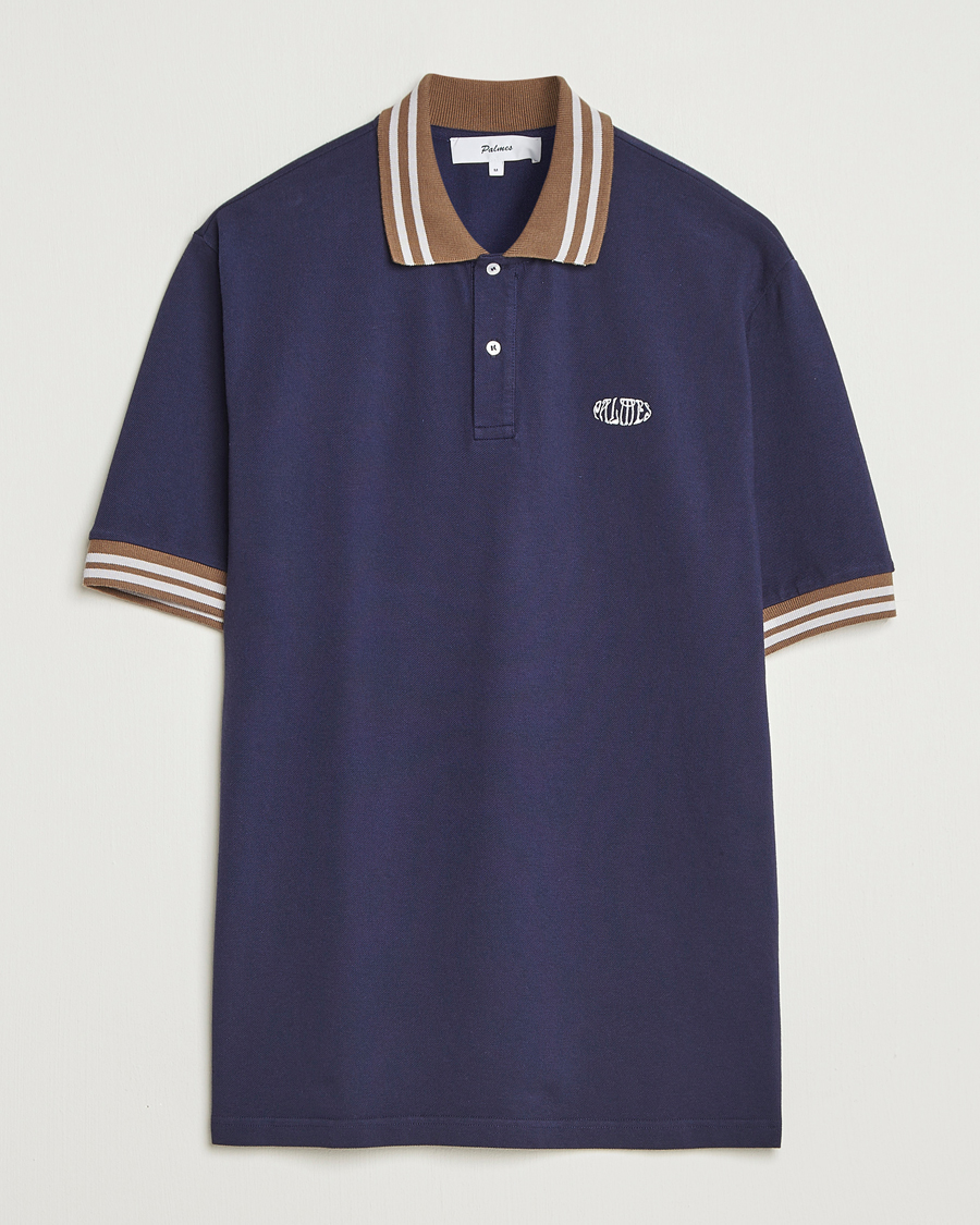 Heren | Polo's | Palmes | Oval Pique Polo Dark Blue