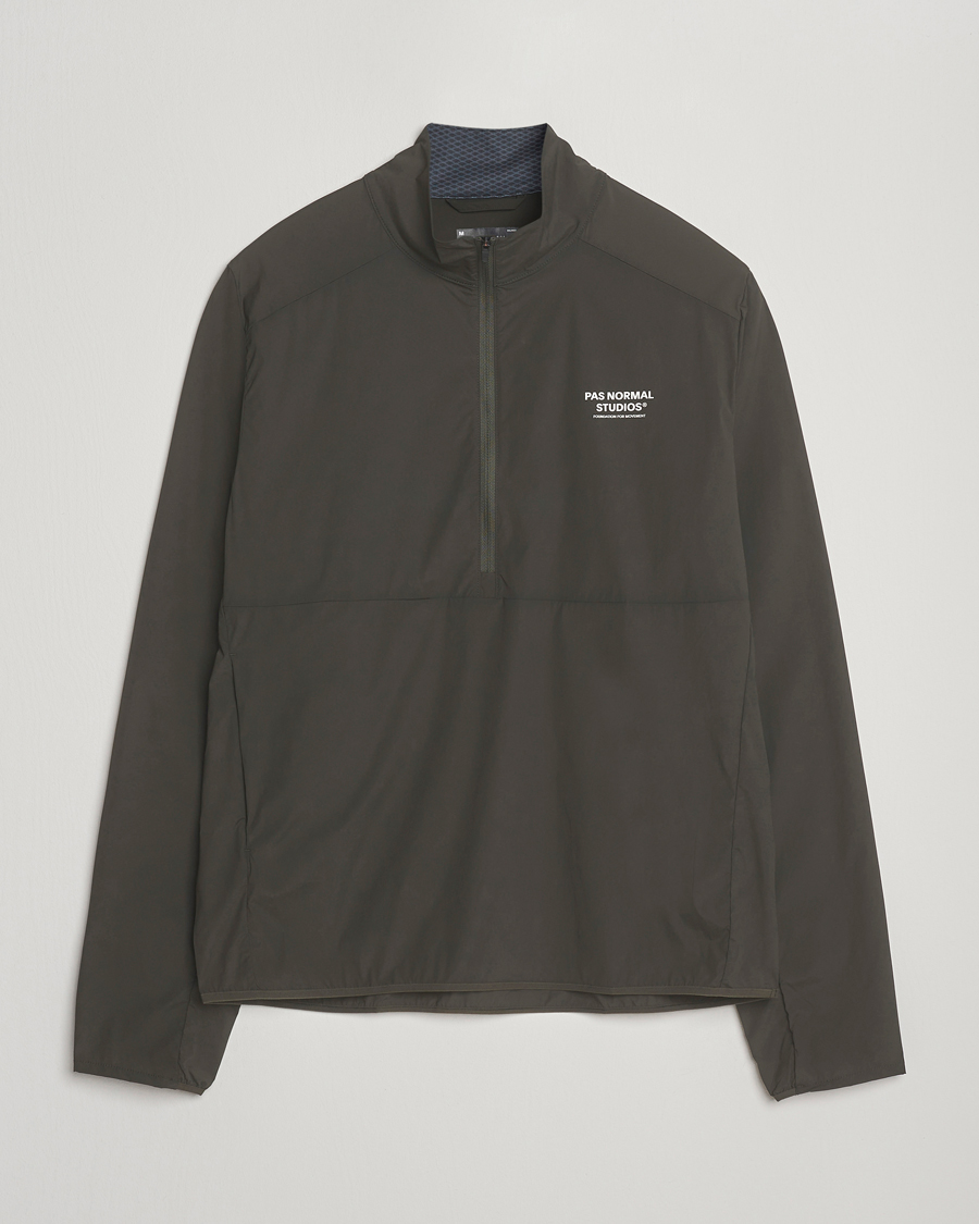 Heren | Jassen | Pas Normal Studios | Balance Half Zip Jacket Dark Olive