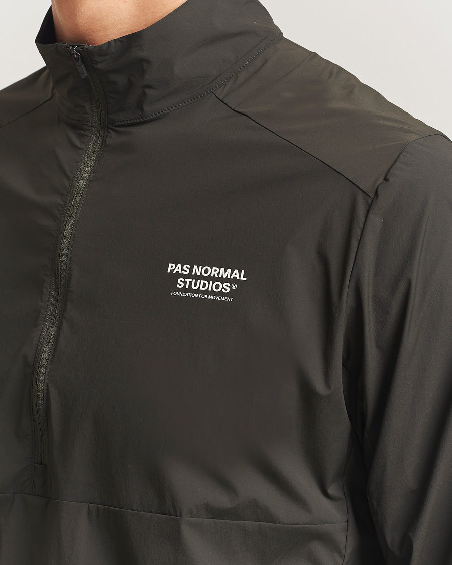 Heren | Jassen | Pas Normal Studios | Balance Half Zip Jacket Dark Olive
