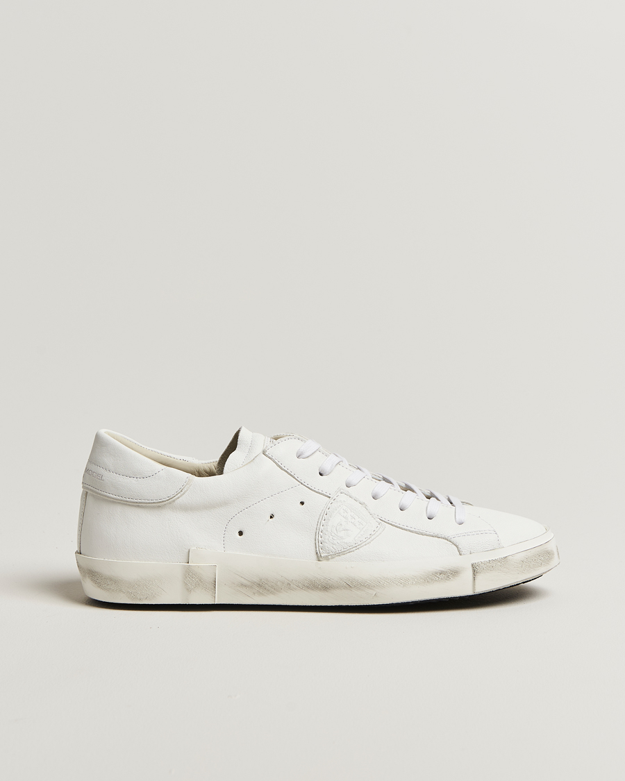 Heren | Sneakers | Philippe Model | Prsx Low Top Leather Sneakers White
