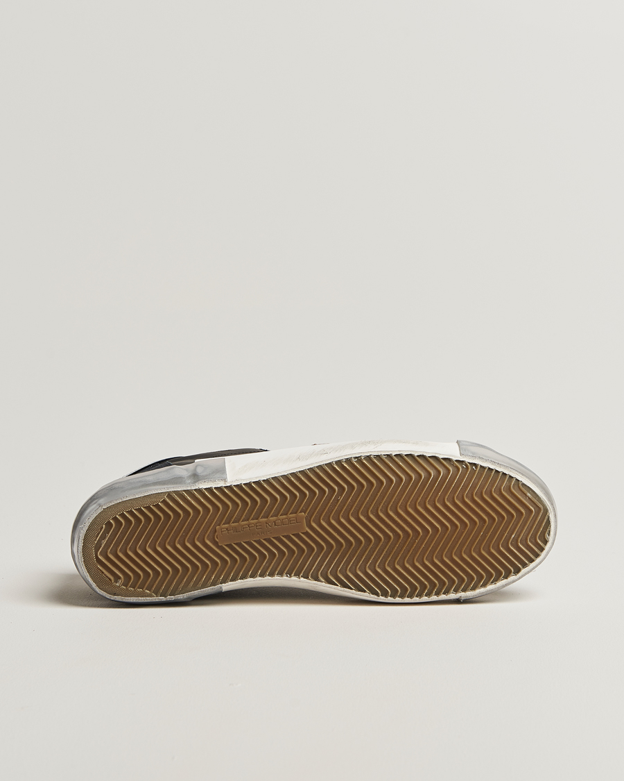 Heren | Sneakers | Philippe Model | Prsx Low Top Leather Sneakers Black/Silver