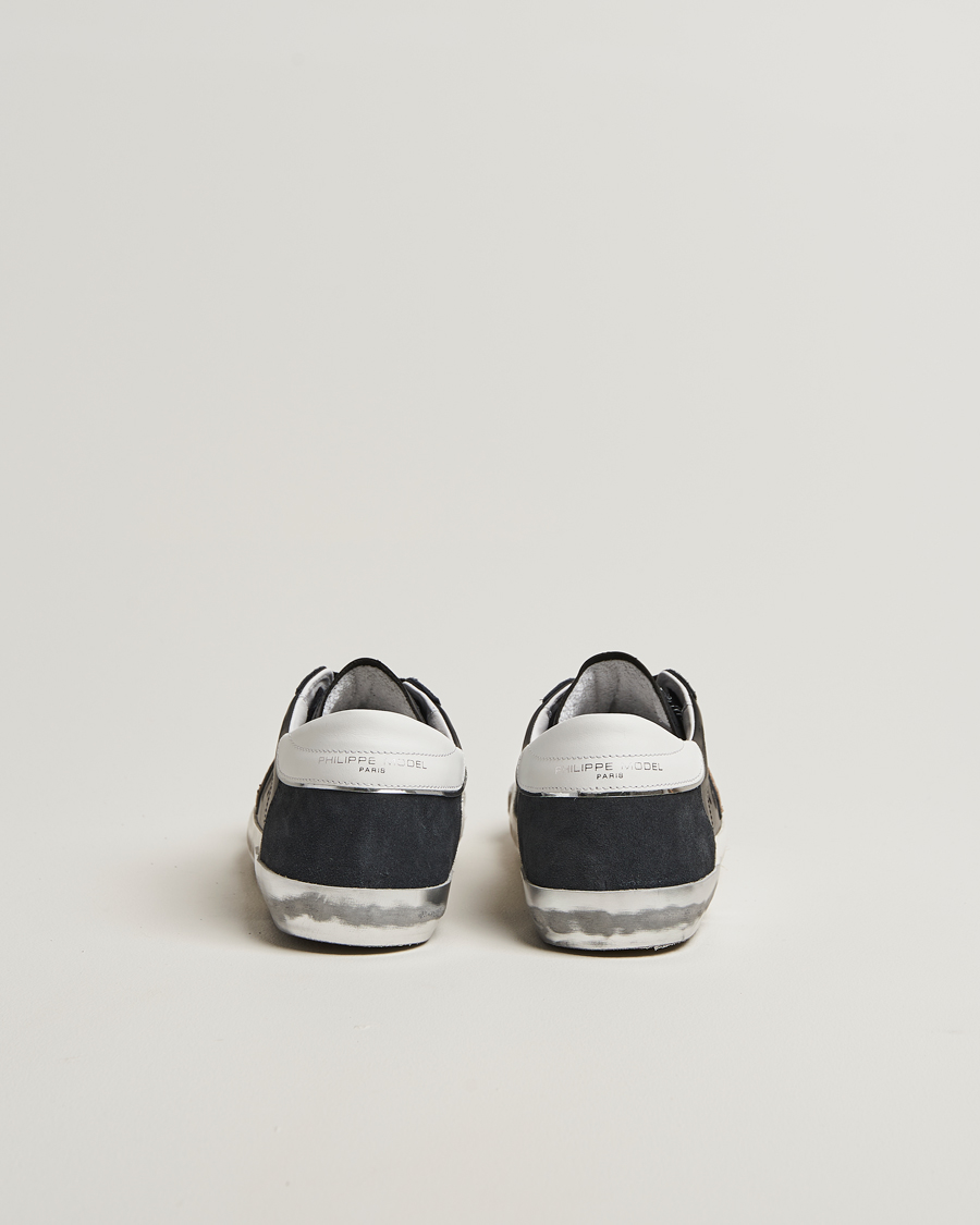 Heren | Sneakers | Philippe Model | Prsx Low Top Leather Sneakers Black/Silver