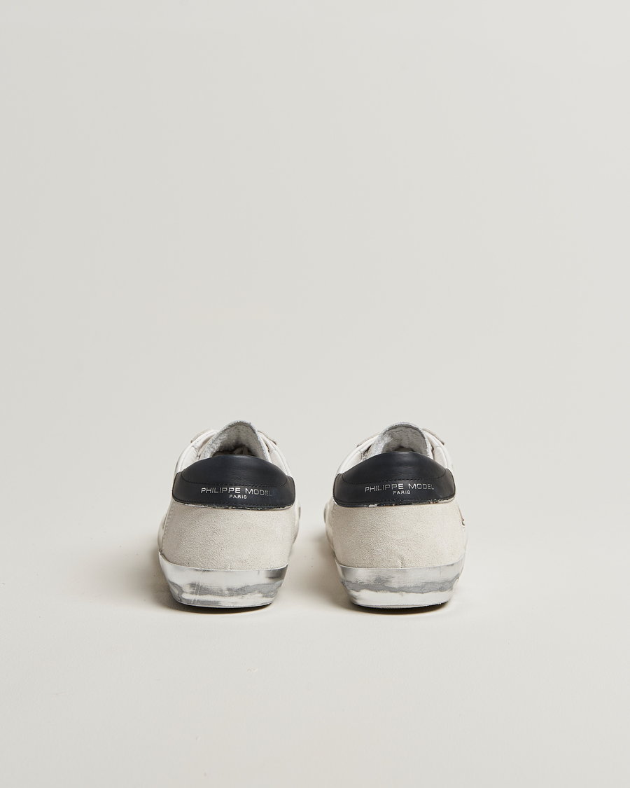 Heren | Sneakers | Philippe Model | Prsx Low Top Leather Sneakers White/Silver