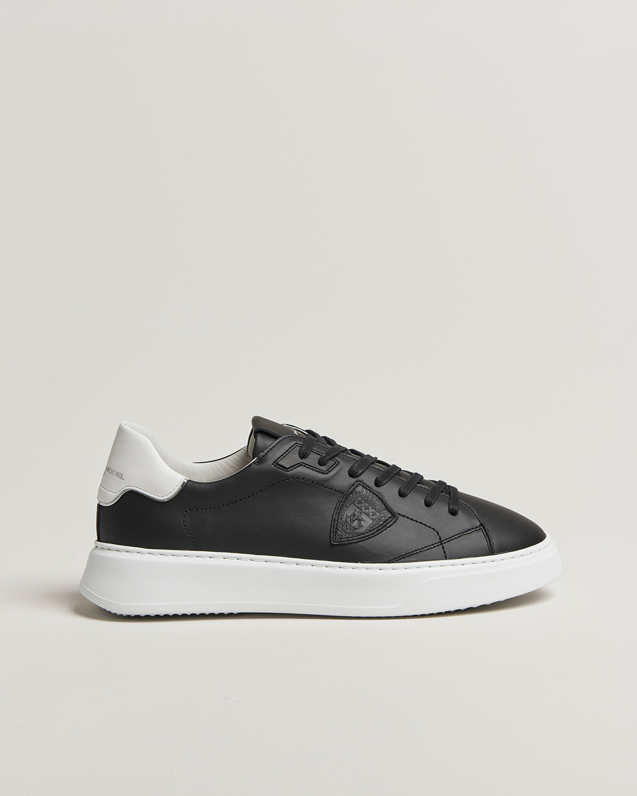 Heren | Sneakers | Philippe Model | Temple Low Top Leather Sneakers Black
