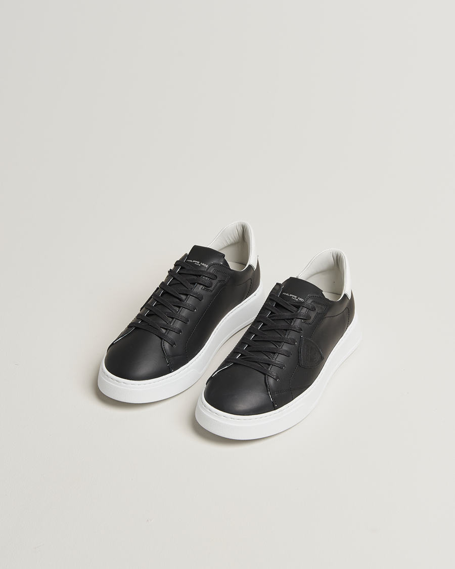 Heren | Sneakers | Philippe Model | Temple Low Top Leather Sneakers Black