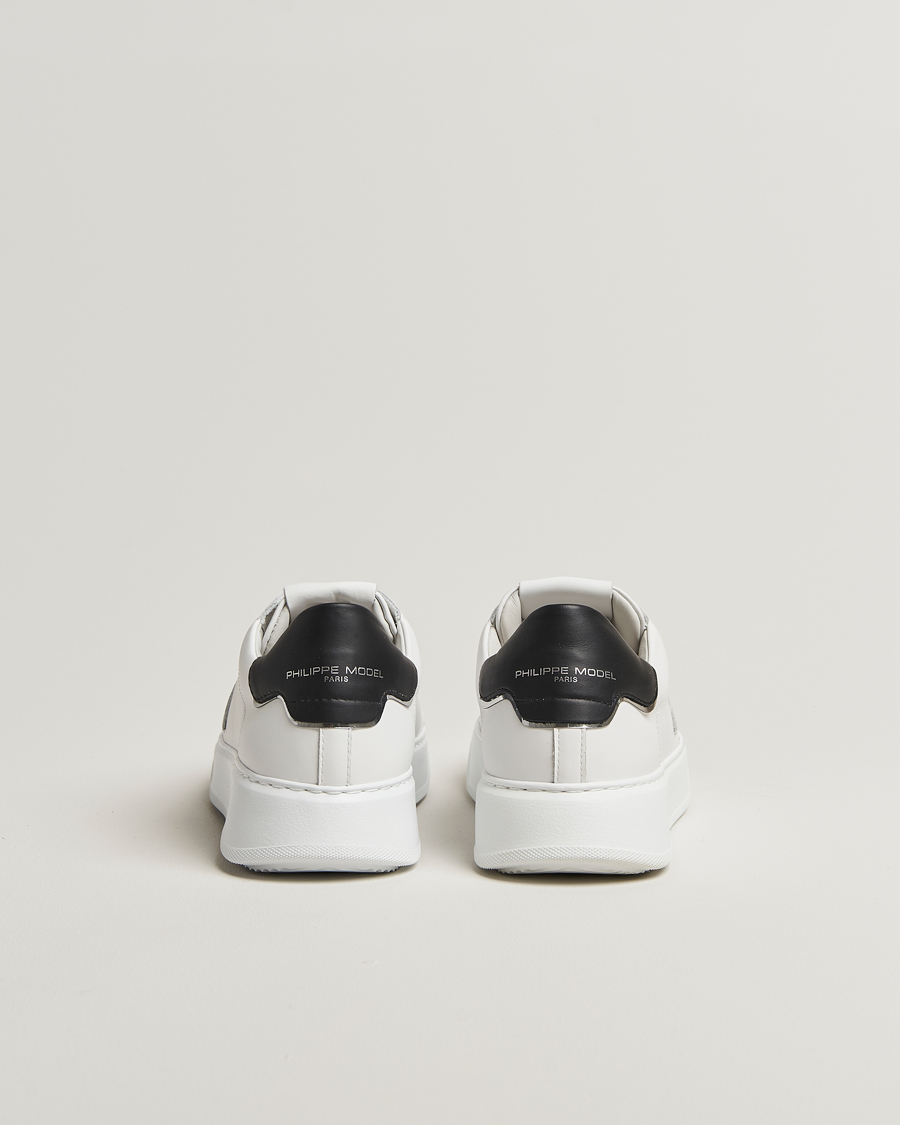 Heren | Sneakers | Philippe Model | Temple Low Top Leather Sneakers White/Black