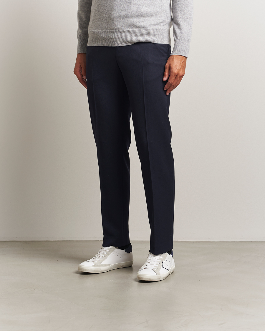 Heren | Sneakers | Philippe Model | Prsx Low Top Mix Leather Sneakers White/Navy
