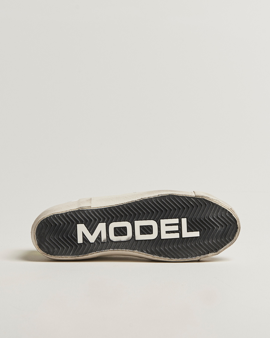 Heren | Sneakers | Philippe Model | Prsx Low Top Vintage Mix Leather Sneakers White/Military