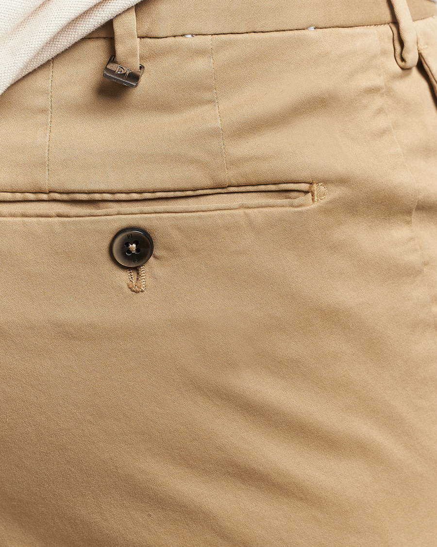Heren | Broeken | PT01 | Slim Fit Cotton/Stretch Trousers Beige