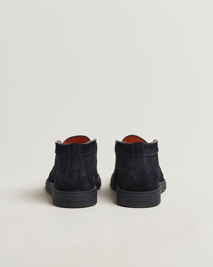 Heren | Laarzen | Santoni | Detroit Chukka Boots Navy Suede