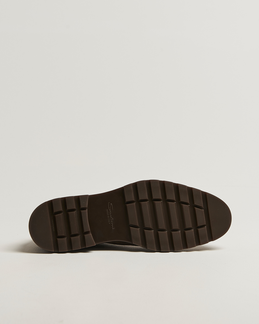 Heren | Laarzen | Santoni | Winter Chukka Boots Dark Brown Suede