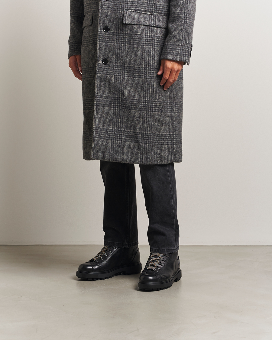 Heren | Laarzen | Santoni | St Moritz Winter Boots Black Calf