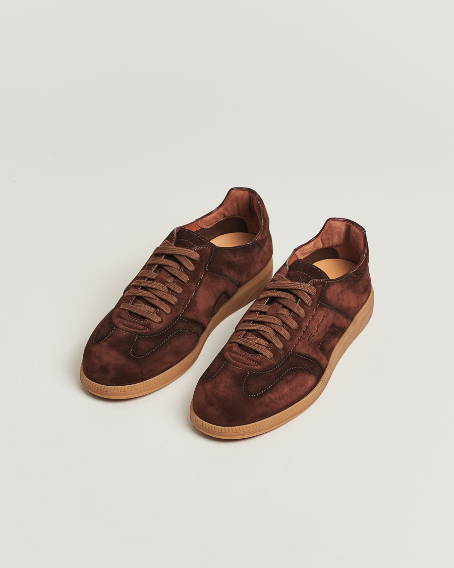 Heren | Sneakers | Santoni | Oly Sneakers Dark Brown Suede