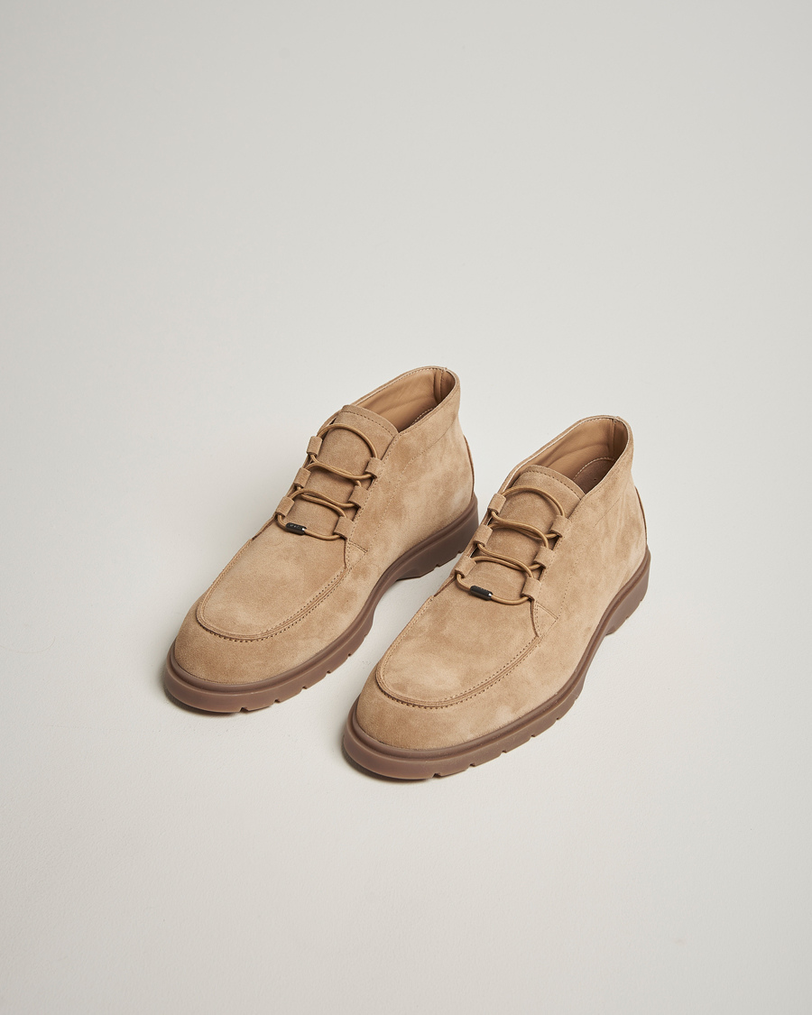 Heren | Laarzen | Tod's | Polacco Moc Desert Boots Beige Suede