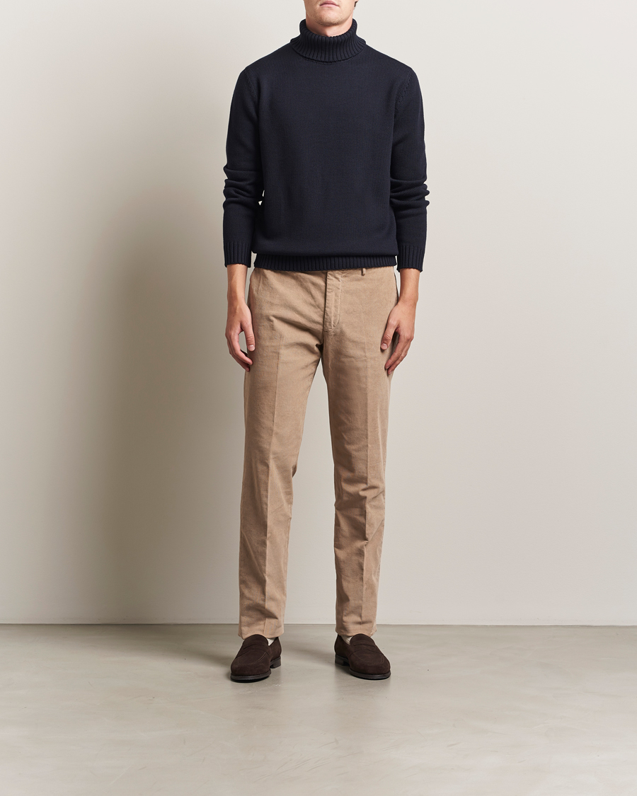 Heren | Truien | Zanone | Virgin Merino Wool Rollneck Navy