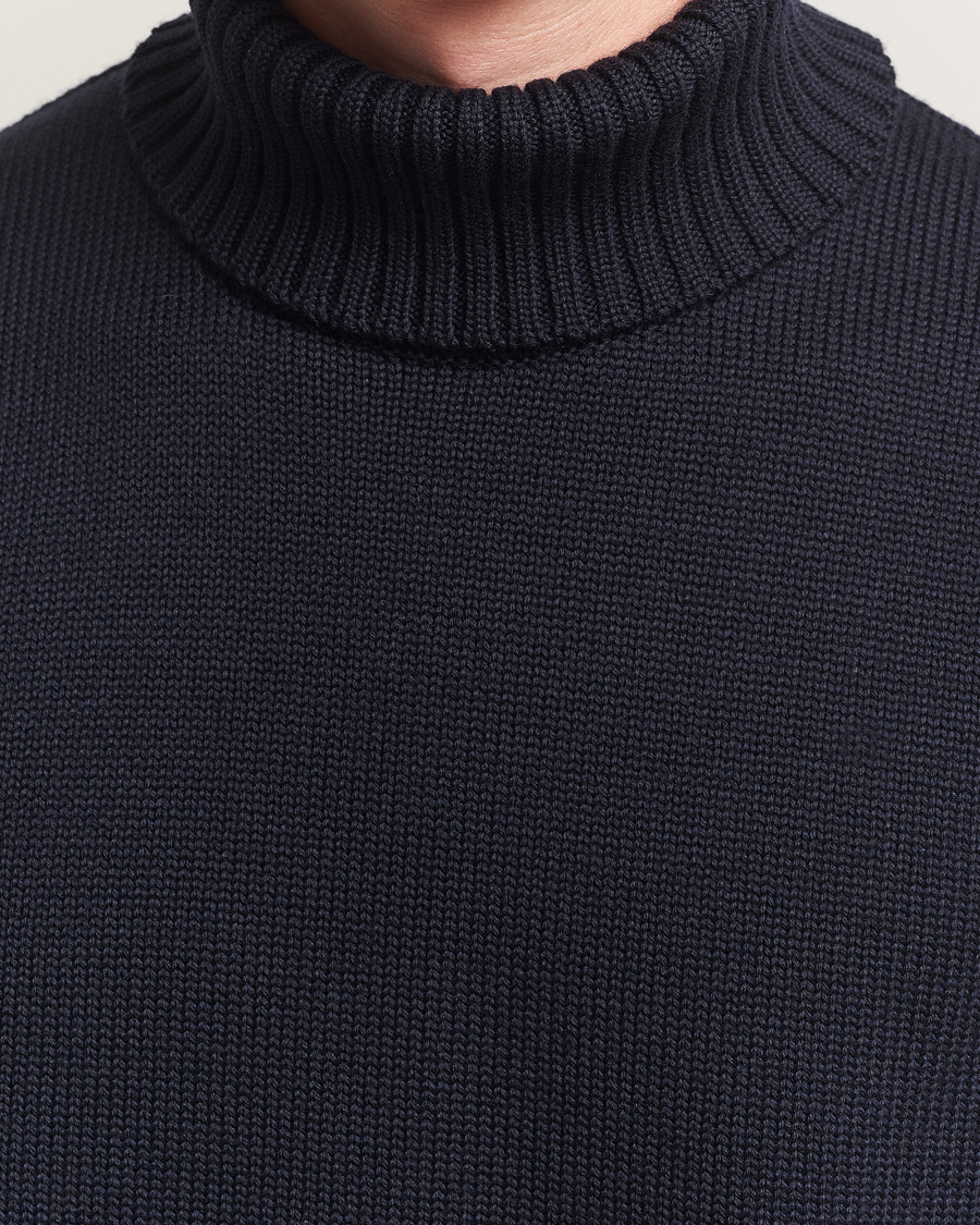 Heren | Truien | Zanone | Virgin Merino Wool Rollneck Navy