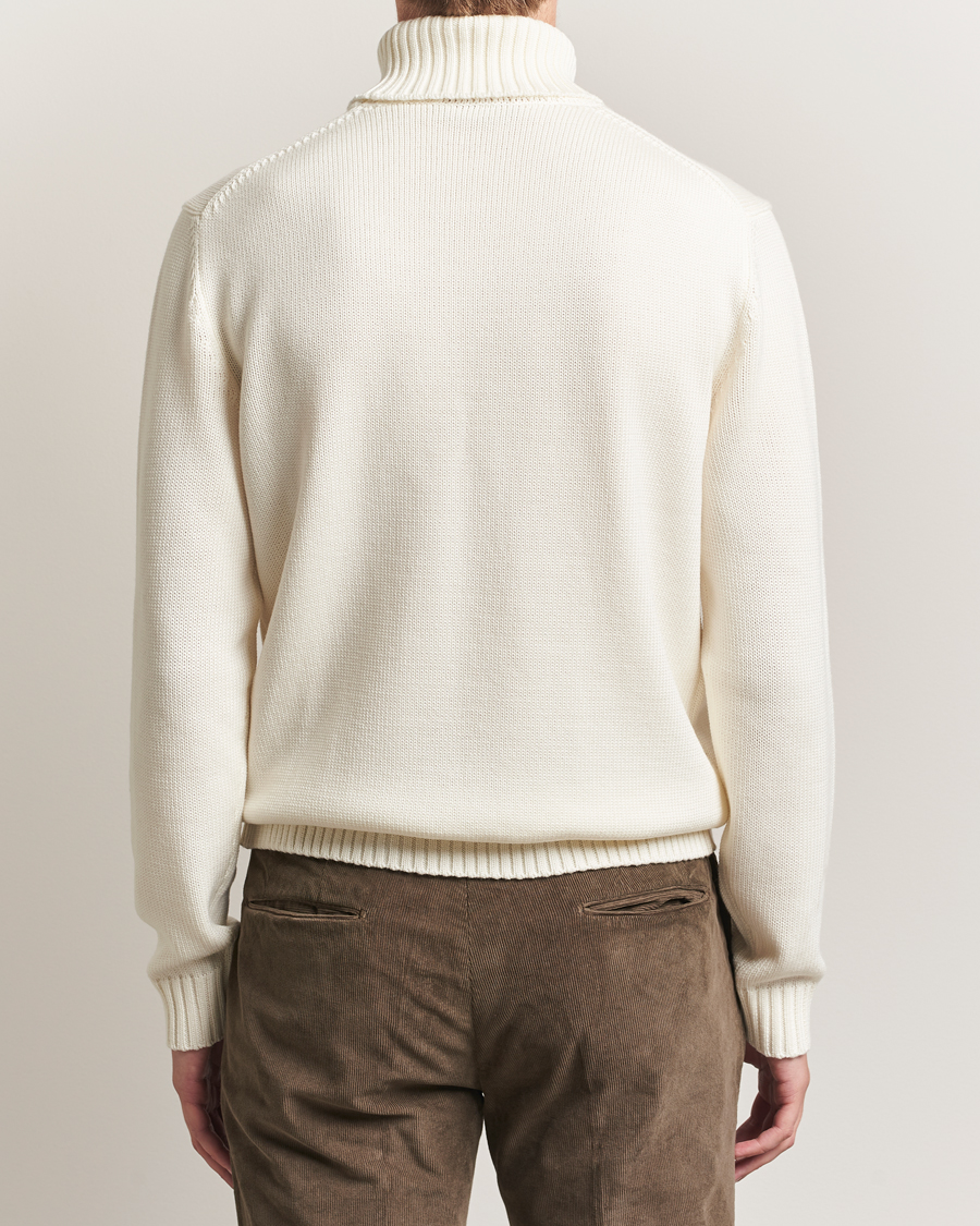 Heren | Truien | Zanone | Virgin Merino Wool Rollneck Latte