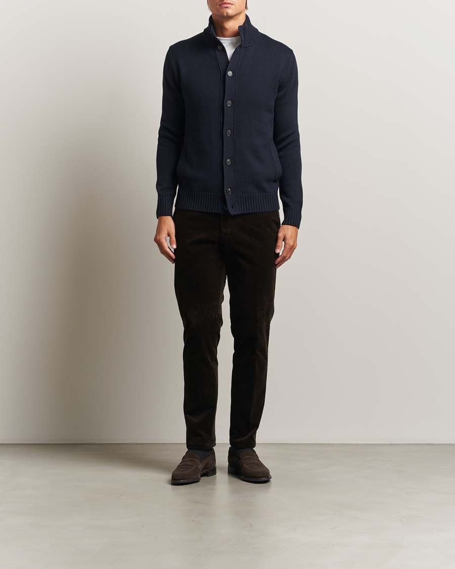 Heren | Truien | Zanone | Virgin Merino Wool Chioto Navy